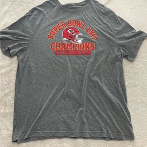 Gray and Red World Series Champions Short Sleeve Tee